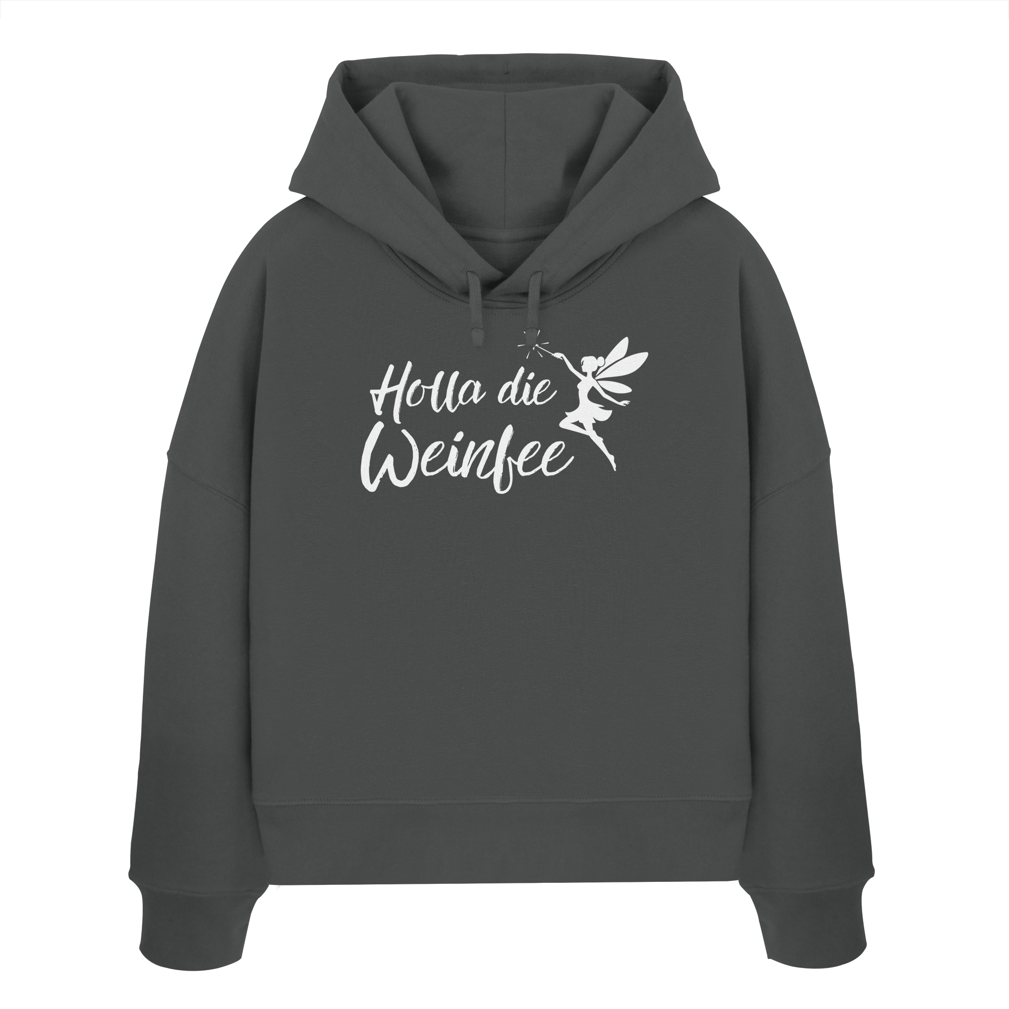 Holla die Weinfee - Womens Organic Boxcut Hoodie