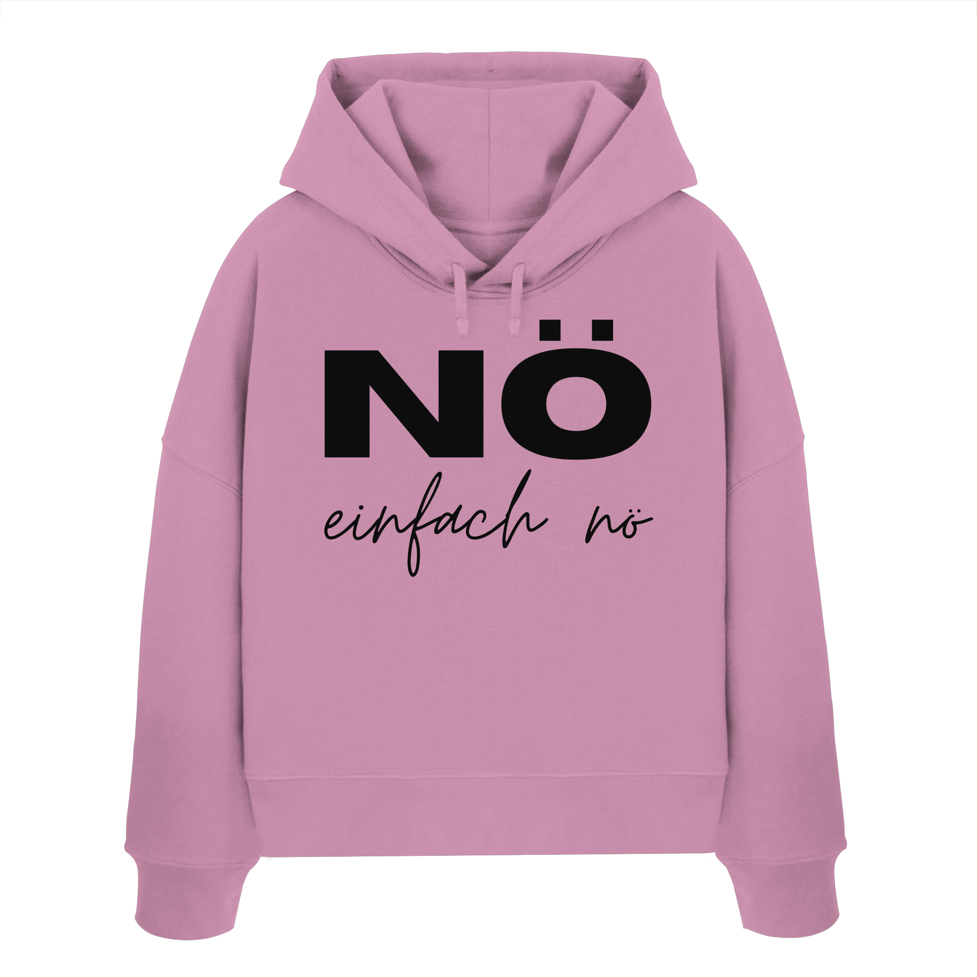NÖ einfach Nö - Womens Organic Boxcut Hoodie