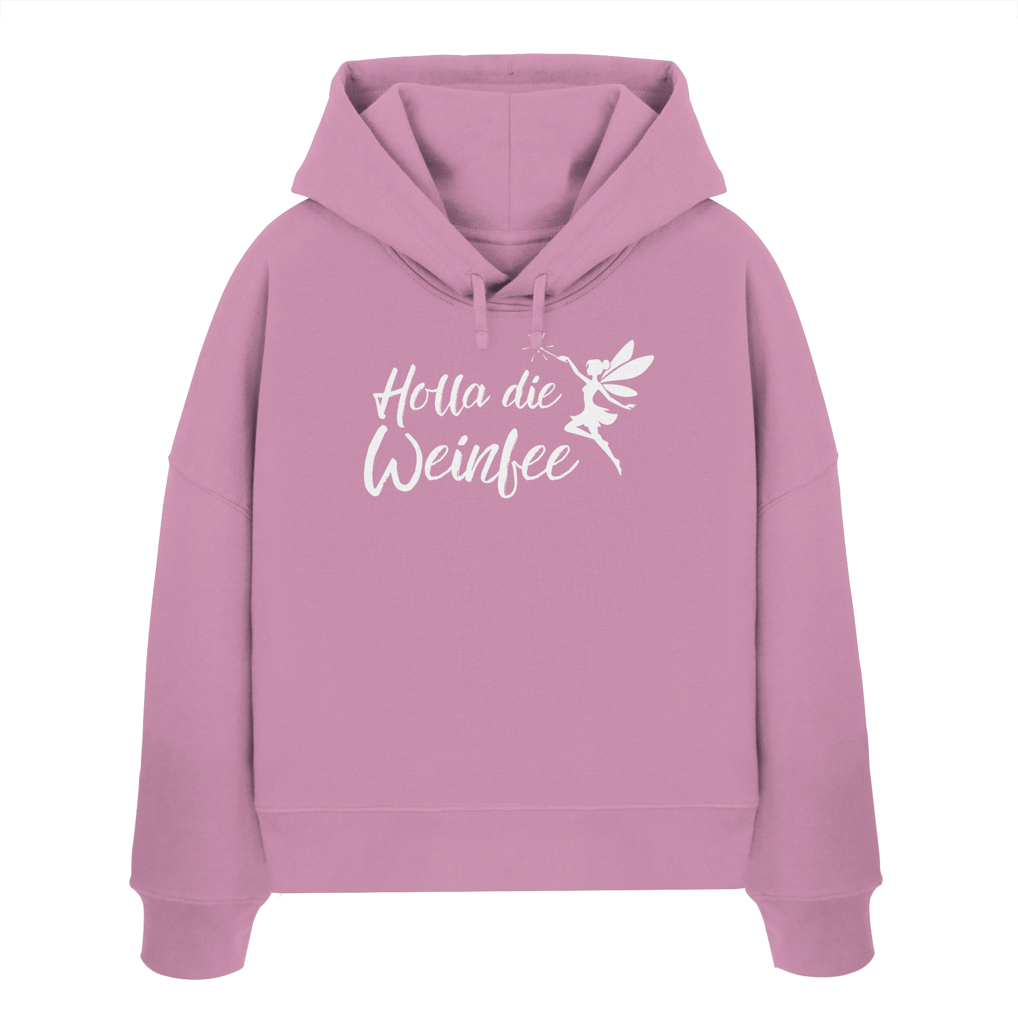 Holla die Weinfee - Womens Organic Boxcut Hoodie