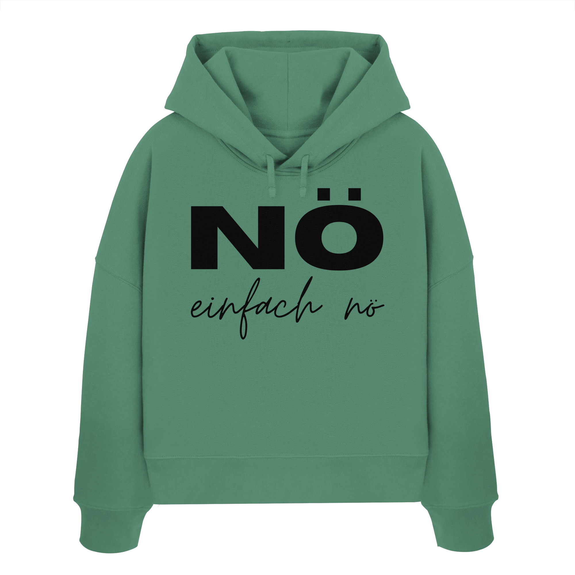 NÖ einfach Nö - Womens Organic Boxcut Hoodie
