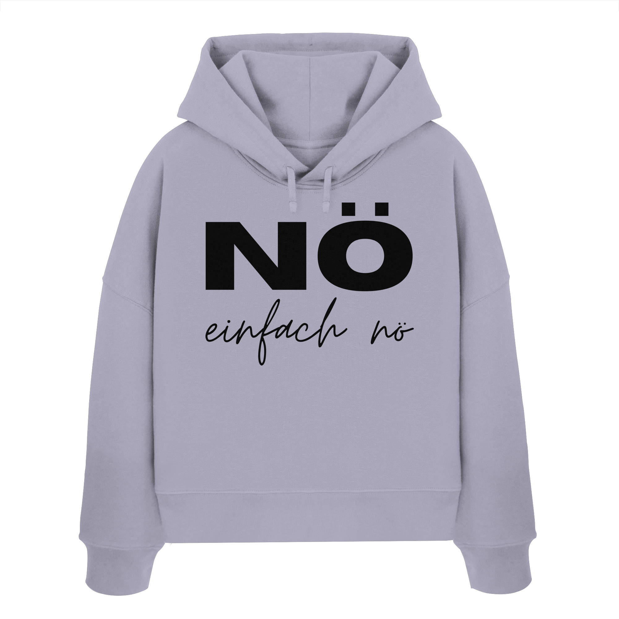 NÖ einfach Nö - Womens Organic Boxcut Hoodie