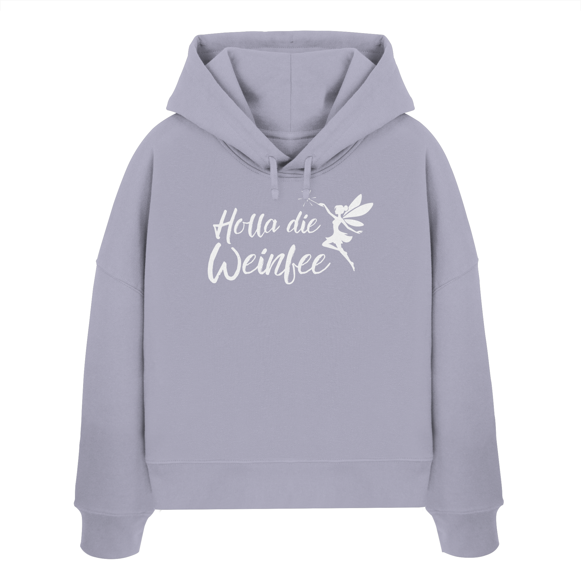 Holla die Weinfee - Womens Organic Boxcut Hoodie