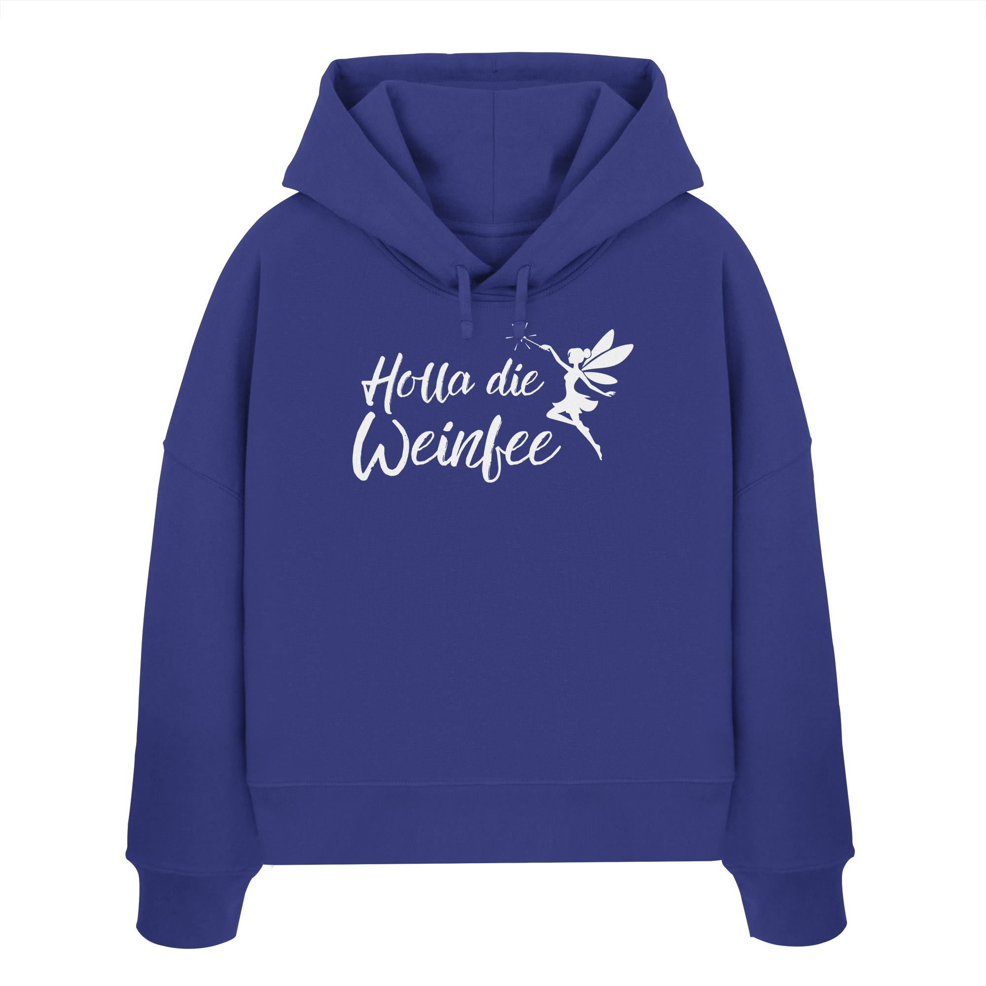 Holla die Weinfee - Womens Organic Boxcut Hoodie